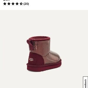 UGG Kids' Sparkle Boots - Burgundy